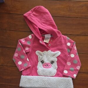 Pink Llama Hoodie for Kids